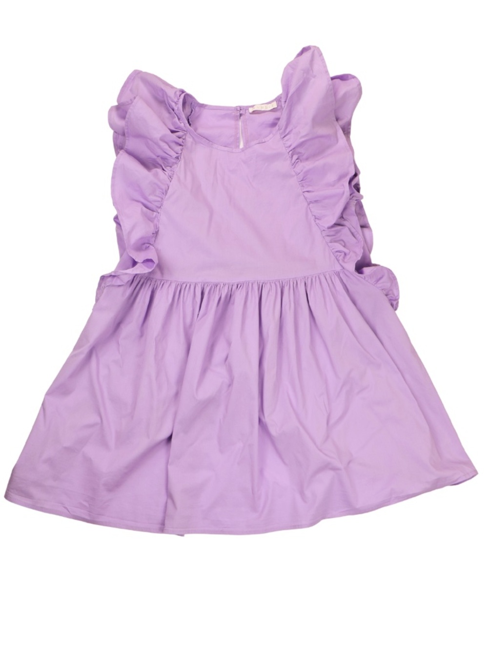 Karlie Purple Ruffle Sleeve Babydoll Dress Size Medium Lavender Mini Dress